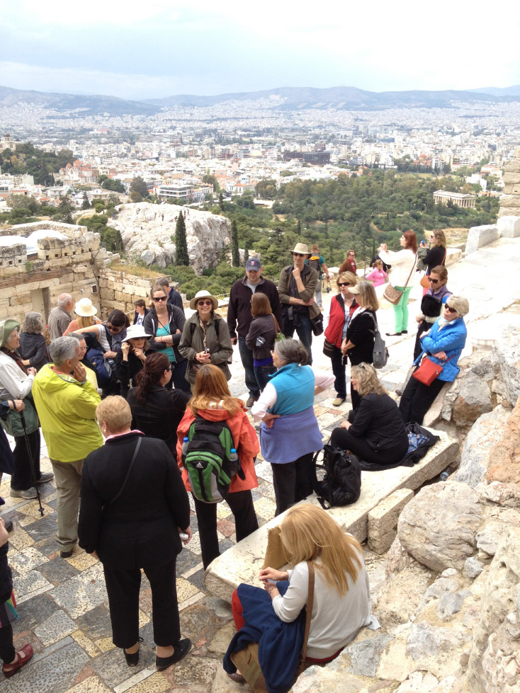 Gathered on the Acropolis