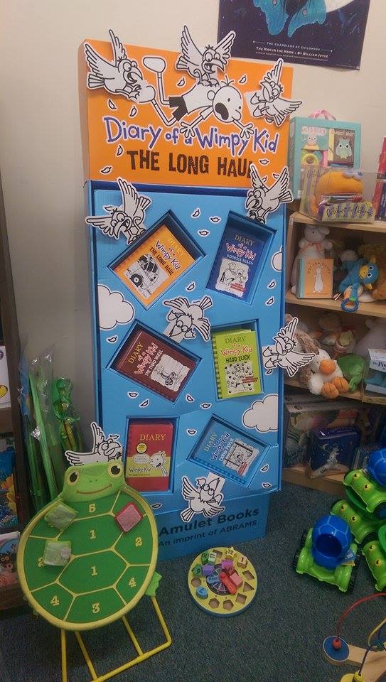 Home sweet home for the new mixed Wimpy Kid display,