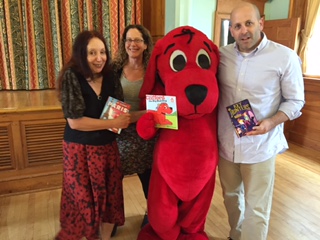 The authors taking a break with Clifford.